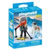 PLAYMOBIL 71741 Garçon En Raquettes Avec Saint Bernard, My Life, 8 Pièces, Dès 4 Ans