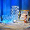 16 Colors Crystal Table Lamp Rechargeable Rose Projector Night Light Diamond Touch Atmosphere Lights