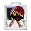 Ping Pong Racket Set Pack 2 + 3 Balls + Rouge Bandito Sport Eco-Star 4110.01