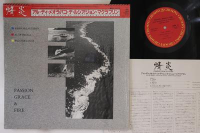 Виниловая пластинка JOHN MCLAUGHLIN AL DI MEOLA PACO Passion Grace Fire 25AP2651 CBS SONY 1983 Япония Obi Джаз Б/у