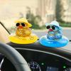 1pc Swimming Ring Little Yellow Duck Design Car Ornament, Car Dashboard Decoration Car Interior Decoration Accessories