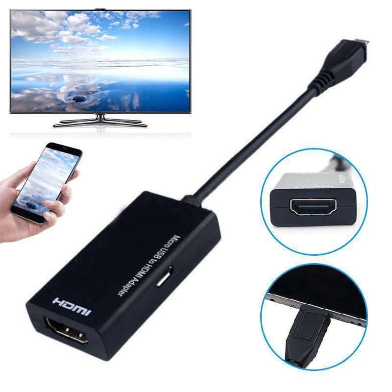 Кабель-переходник CANXING Micro USB «папа» и «гнездо» HDMI для мобильного телефона, планшета, телевизора