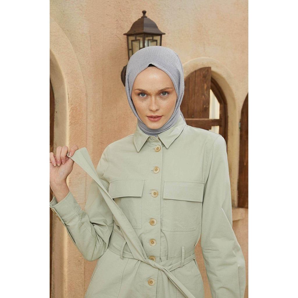 Crepe Hijab Gray