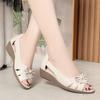 2024 Summer Fashion Fish Mouth Soft Leather Versatile Loafers Women Flats Ballet Shoes Comfy Casual Shoes Breathable Sandals