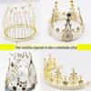 Alloy Plastic Crown Cake Decoration for Weddings and Birthdays