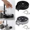 Automatic Cup Washer Black Silver Sink Water Bottle Washer Durable Cup Rinser  For Kitchen Sink
