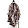 Shawl Outer Heart-shaped Printed Scarf Dual-purpose Winter Office Blanket Blanket Warm and High-end Feeling