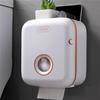 Bathroom Tissue Holder Wall Mounted Toilet Paper Box Waterproof Roll Paper Storage Rack Double Layer Organizer Shelf