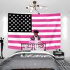 Американский рэпер Lil Uzi Vert Гобелен Pink Tape Флаги Популярный певец Настенное панно Эстетичное искусство Для спальни Гостиной Декор