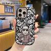 Phone Case: 2D flat design suitable for iPhone 18 17 16 15 14 13 Pro protective case, couple style, little sheep wearing sunglasses, Christmas and Hal