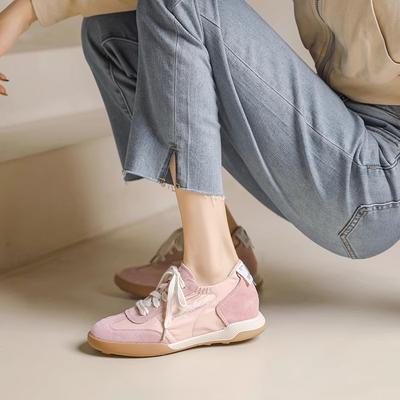 Немецкие тренировочные туфли женские из натуральной кожи на толстой подошве повседневные спортивные туфли Форрест Гамп