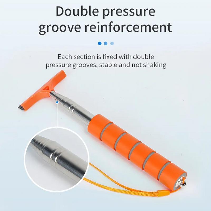 Скребок для мытья окон, стеклоочиститель для зеркал заднего вида, стеклоочиститель для зеркал заднего вида с телескопической штангой, портативный инструмент для очистки окон автомобиля