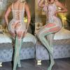 Hot Sexy Fashion Gradient Color Bodystockings Women Sexy Lingerie Fishnet Bodysuit Porn Lace Underwear Erotic Garter Stockings