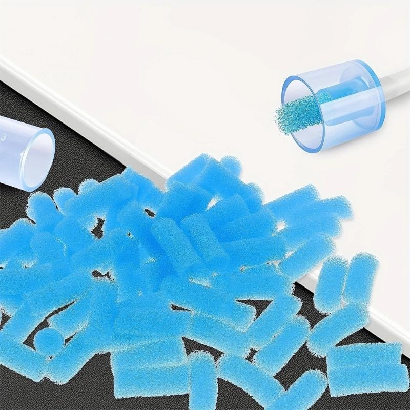 Pack of 200 Replacement Nasal Aspirator Sponges Safe Nasal Aspirator Hygiene Sponges Nasal Filters Set for Infant Use