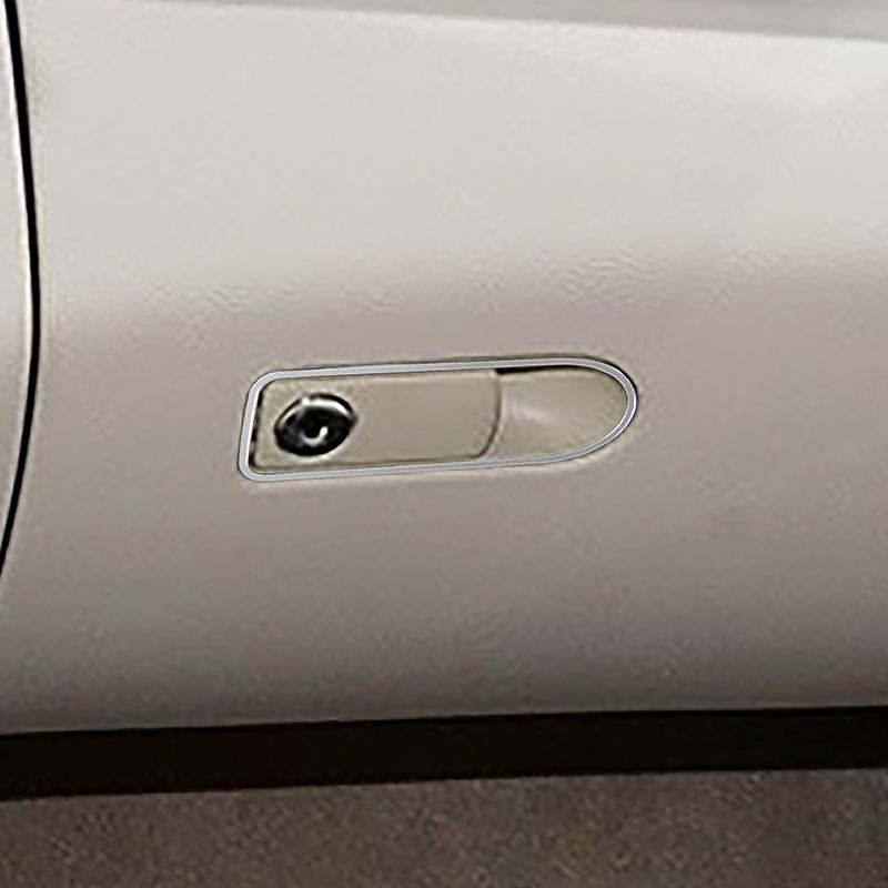 For Mercedes Benz C Class W205 GLC X253 2015-2018 Car Copilot Glove Box Switch Frame Decoration Sticker Interior Accessories