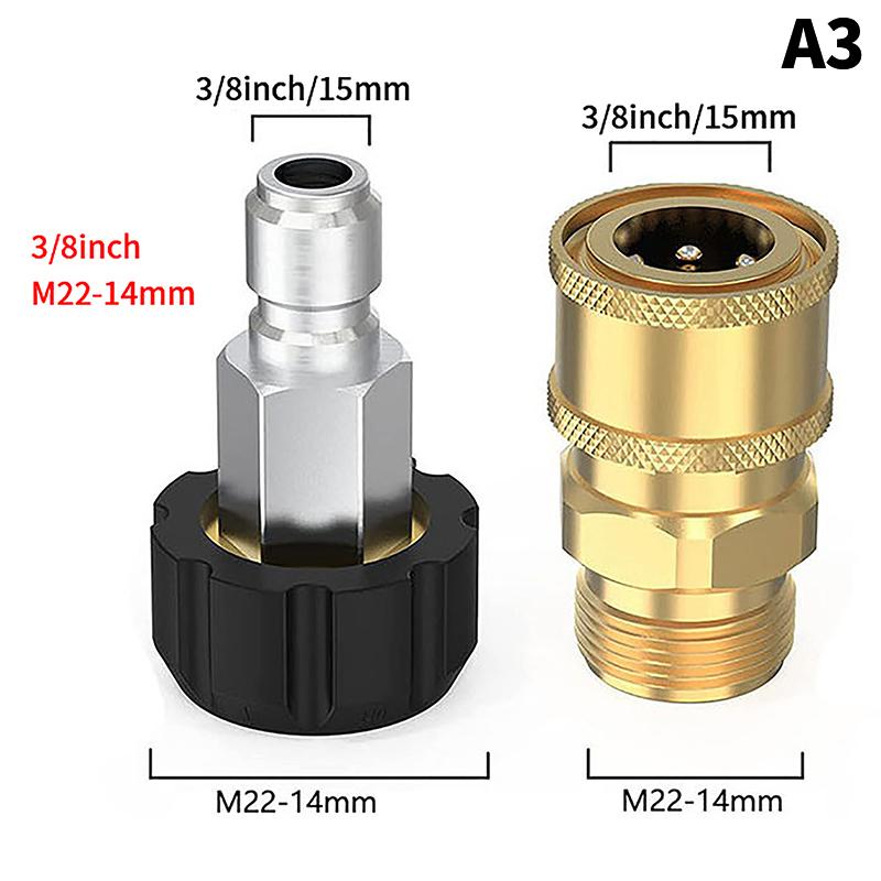 Фитинги для быстрого подключения мойки высокого давления M22 от 14/15 мм до 1/4 3/8 дюйма для мойки под давлением
