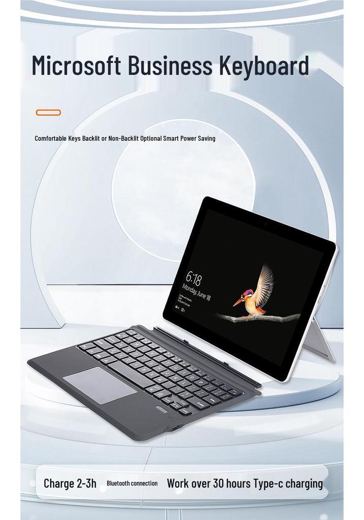 Многоязычная RGB Bluetooth-клавиатура Surface Go для Go 1/2/3/4