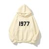 Digital 1977 Printed Women's Fleece Hoodie Warm Men's Sweatshirt Fashion Street Wear Casual Loose Pullover