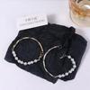 Gift Temperament Irregular Liquid Metal Women Bracelet Copper Pearls Bracelet Korean Style Jewelry