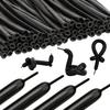 Black Matte Latex Long Balloon Suitable for Holiday Parties, Weddings, Birthdays, Bridal Showers, Holiday Decorations