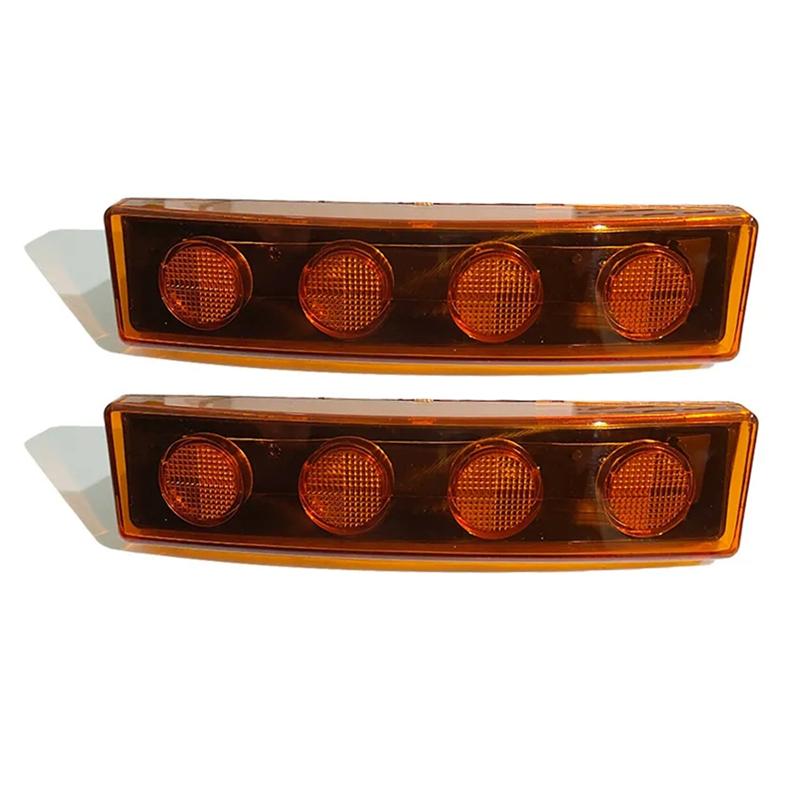 1 пара 24 В светодиодная лампа солнцезащитного козырька сигнальная лампа верхние фонари запасные части аксессуары для грузовиков Scania серии 1798980 1910437 желтый