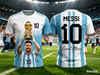 Мужская футболка 2026 AI Messi с 3D-печатью, свободная, комфортная, спортивная, с коротким рукавом