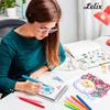 Lelix 20 Colors Felt Tip Pens, Medium Point Assorted Colors Markers Pens For Journaling, Writing, Note Taking, Planner Coloring, Perfect for Art