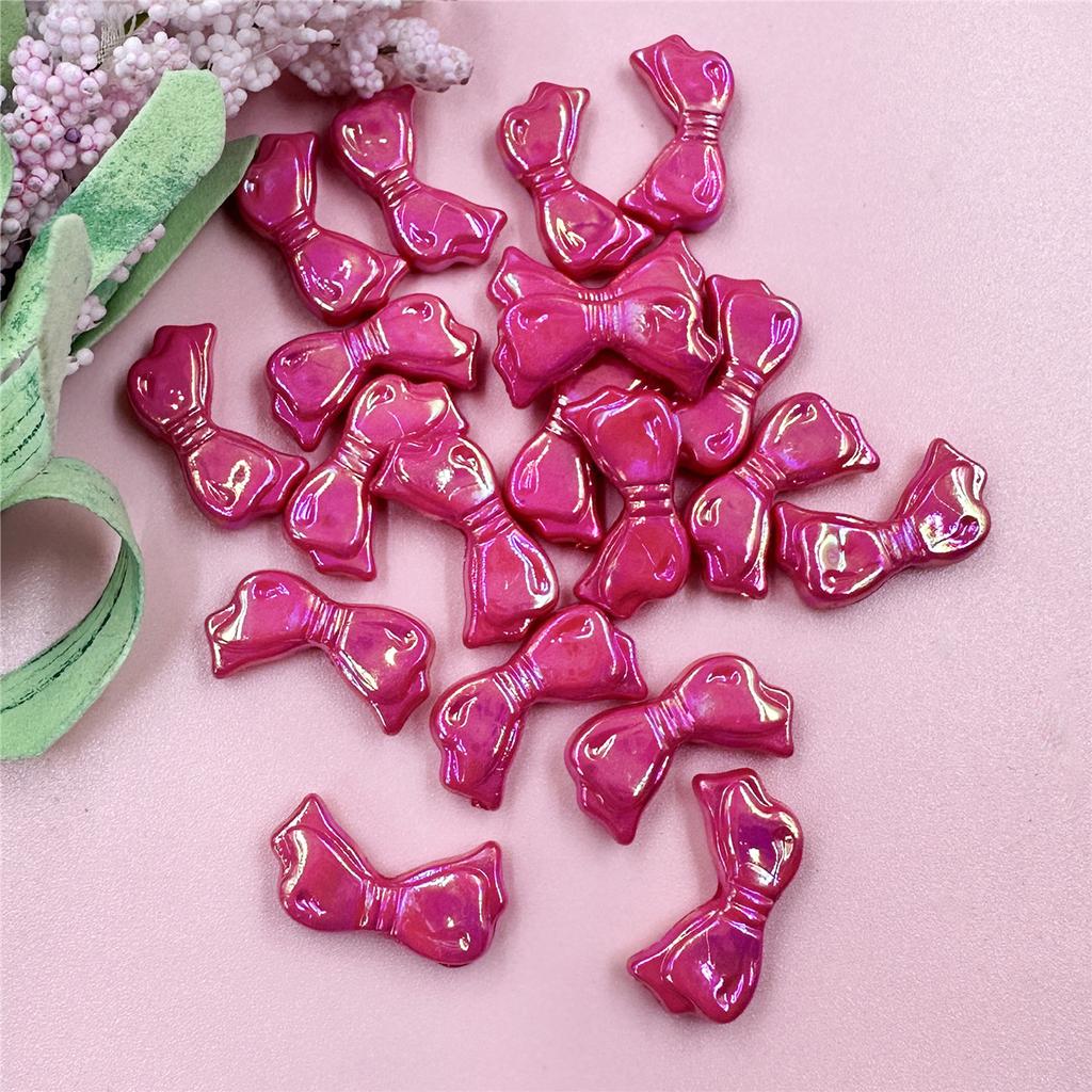 Творческие ожерелья браслеты 20 шт DIY 11.1*21.8 мм изготовление ювелирных изделий акриловые банты свободные бусины мода 9 цветов