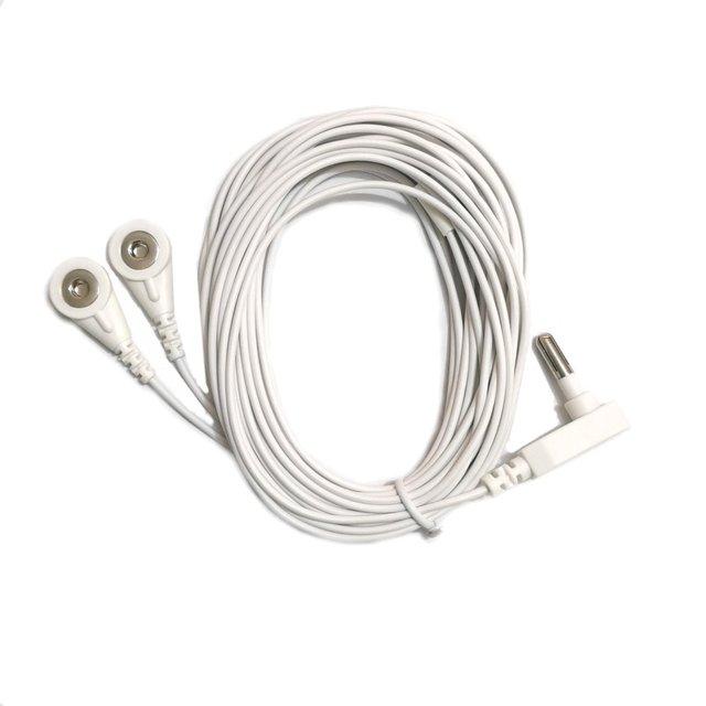 2pcs Button US Grounding Cord Plain Style Grounded Cable Connected Wire Fitted Sheet White Color