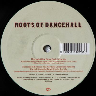 10-дюймовая пластинка EARLY B CORNELL CAMPBELL TRINIT Roots Of Dancehall LUXX012 Auralux Recordi 2004 UK Reggae Ska Dub Б/у