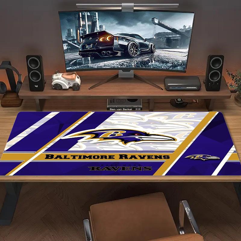 Baltimore Ravens Color Mouse Pad Large Gaming Table Cushion Non-slip Laptop Tablet Big Mousepad XXL Mat Mini PC Playmat With Lock edge