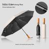 Автоматический ветрозащитный зонт: Защита от УФ-лучей, Большой складной дизайн, Деревянная ручка для солнца и дождя