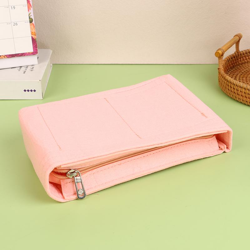 Войлочная вставная сумка подходит для косметичек, сумка-вкладыш для дамской сумочки, войлочная тканевая косметичка, переносная вставная сумка-органайзер для путешествий