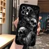 Phone Case Carcasa Funda For iPhone 17 Pro Max 17 Air 16 15 14 13 Pro Max 15 16 Pro 15Plus Skull Case