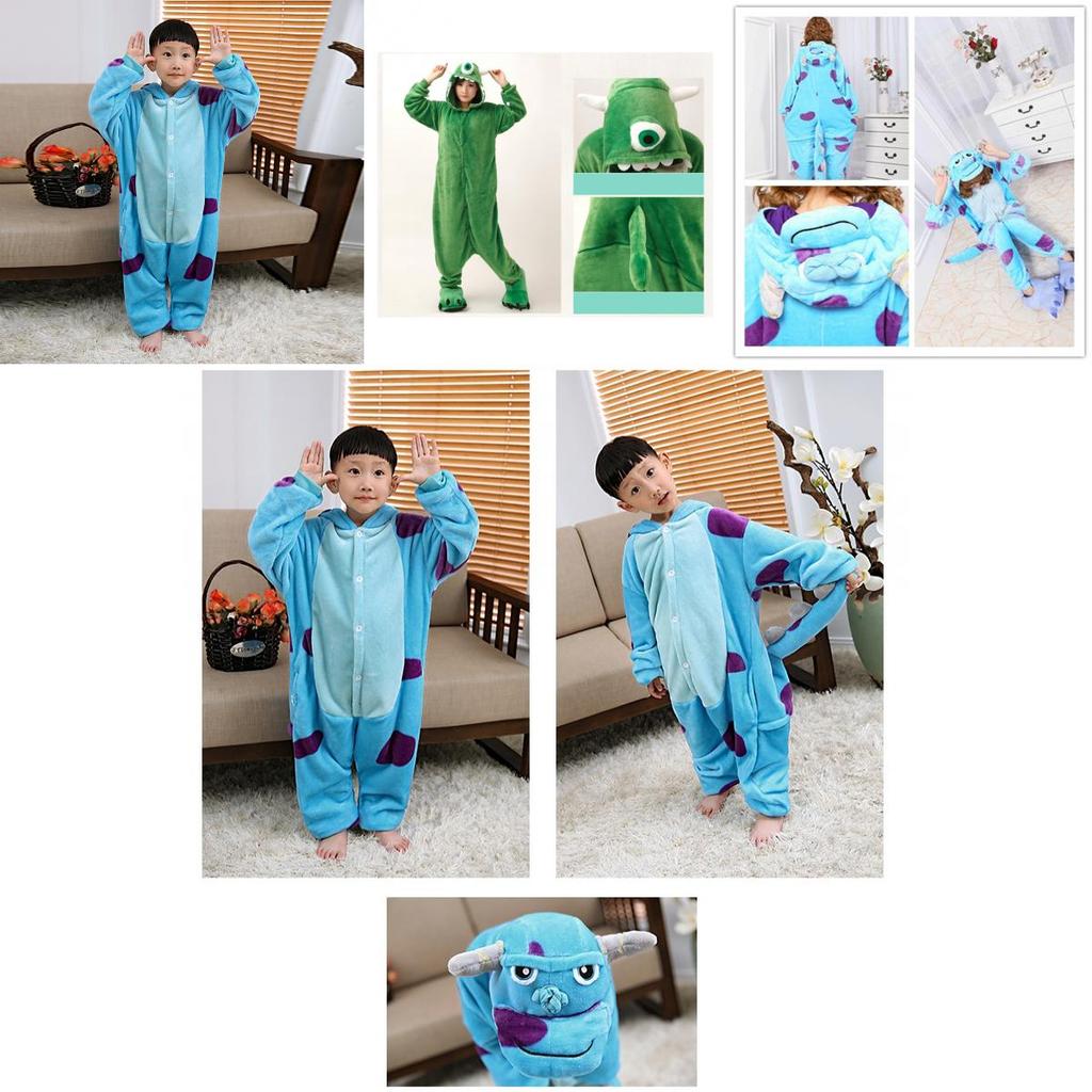High-quality Flannel Monsters University Mike Wazowski And Sully Sleepwear For Ultimate Comfort