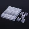 20 Grids Clear Nail Art Display Tray Glitter  Decor Storage Box Case