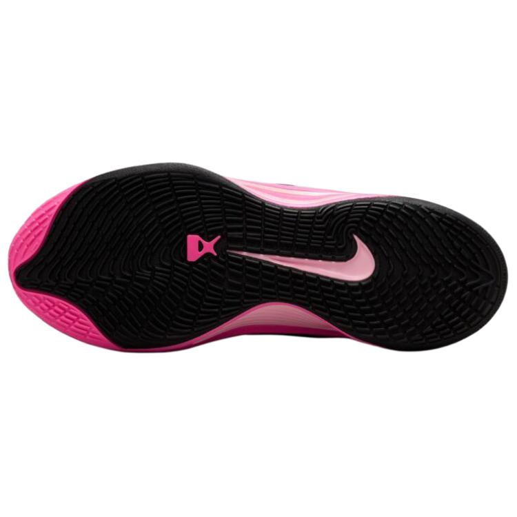 Nike A'One Нескользящие износостойкие низкие баскетбольные кроссовки женские розово-черные FZ8606-001