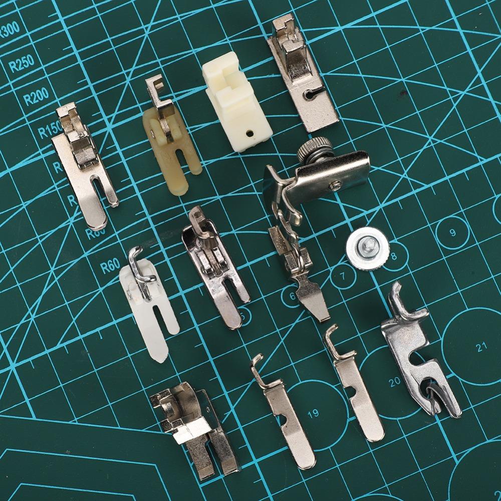 12 шт. Универсальный набор для швейной машины Прочный Профессиональный Набор прижимных лапок для шитья Бытовой DIY