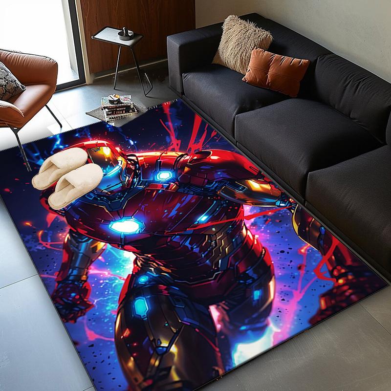 Iron Hero's Rise Area Rug Suitable for Indoor And Outdoor,Carpets for Kitchens, Homes, Offices, Living Rooms,Home Decor,Christmas Gift