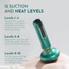 Handheld Cellulite Massager - 3 in 1 Vacuum Cupping Set, 12 Suction Modes, One-Touch Pressure Release, Vacuum Massager