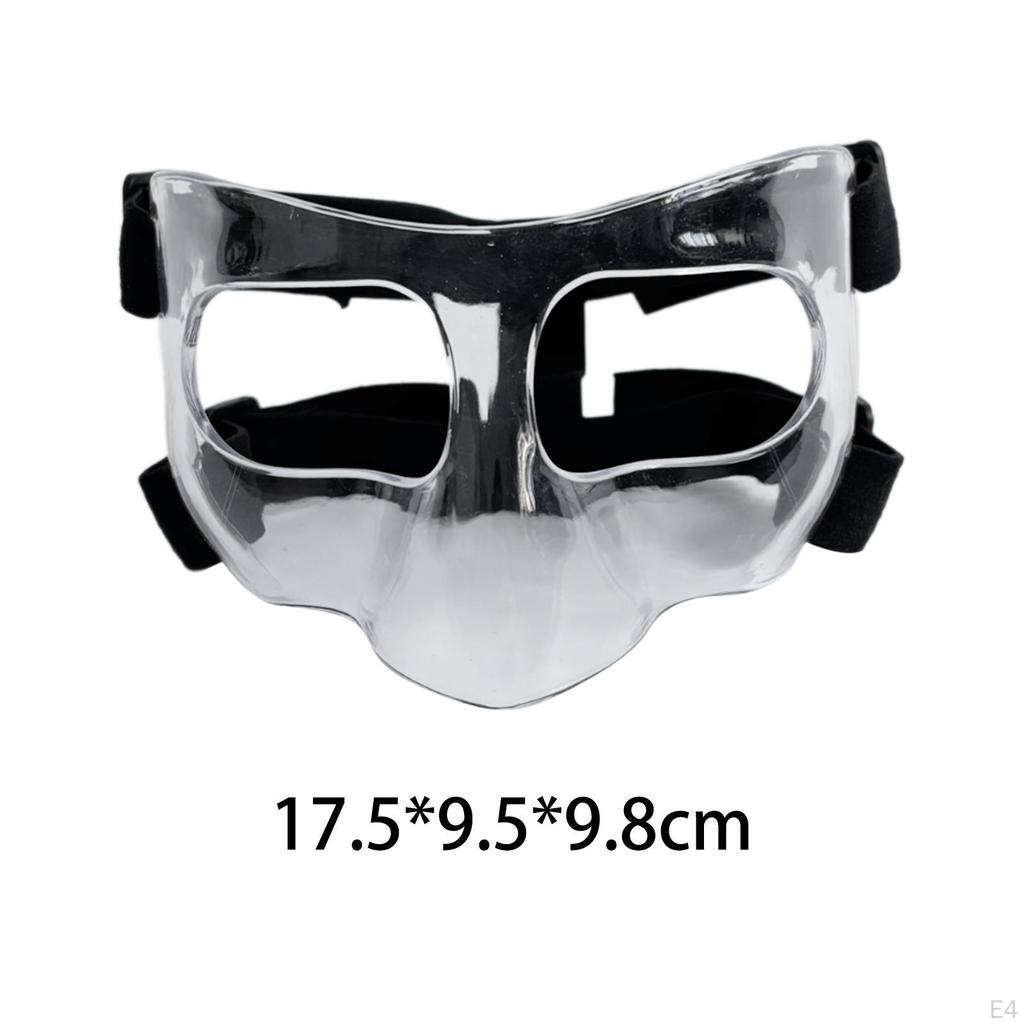 Баскетбольная маска для лица для взрослых со сломанным носом, эластичный ремешок