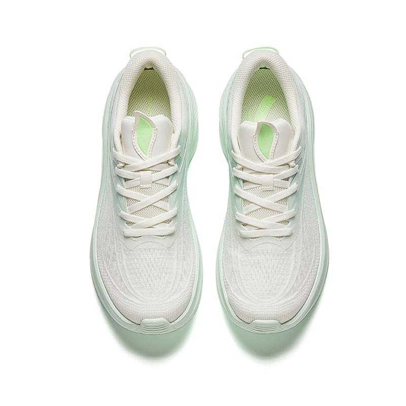 Новые кроссовки Anta Leaf 5.0 с амортизацией, износостойкие, дышащие, легкие, низкие, для бега, женские, бело-зеленые 922525575F-1