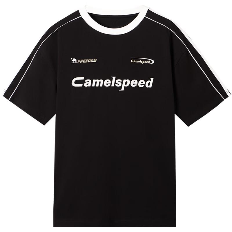 Camel Ретро-футболка в стиле color block с быстрой сушкой для мужчин и женщин