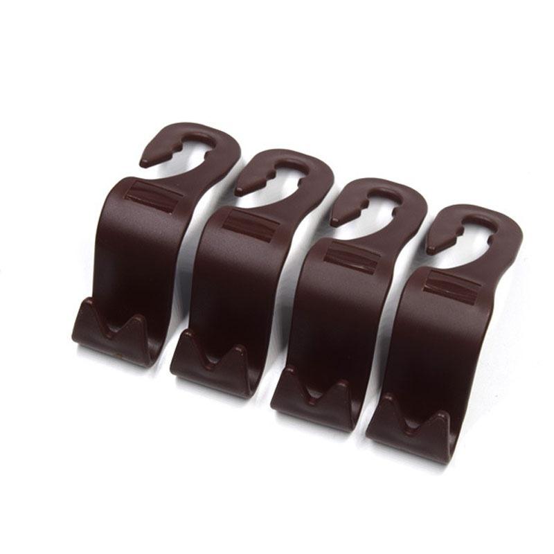 4 шт. универсальный автомобильный крючок для подголовника, вешалка на спинку сиденья, автомобильный органайзер для сумок, кошельков, пальто