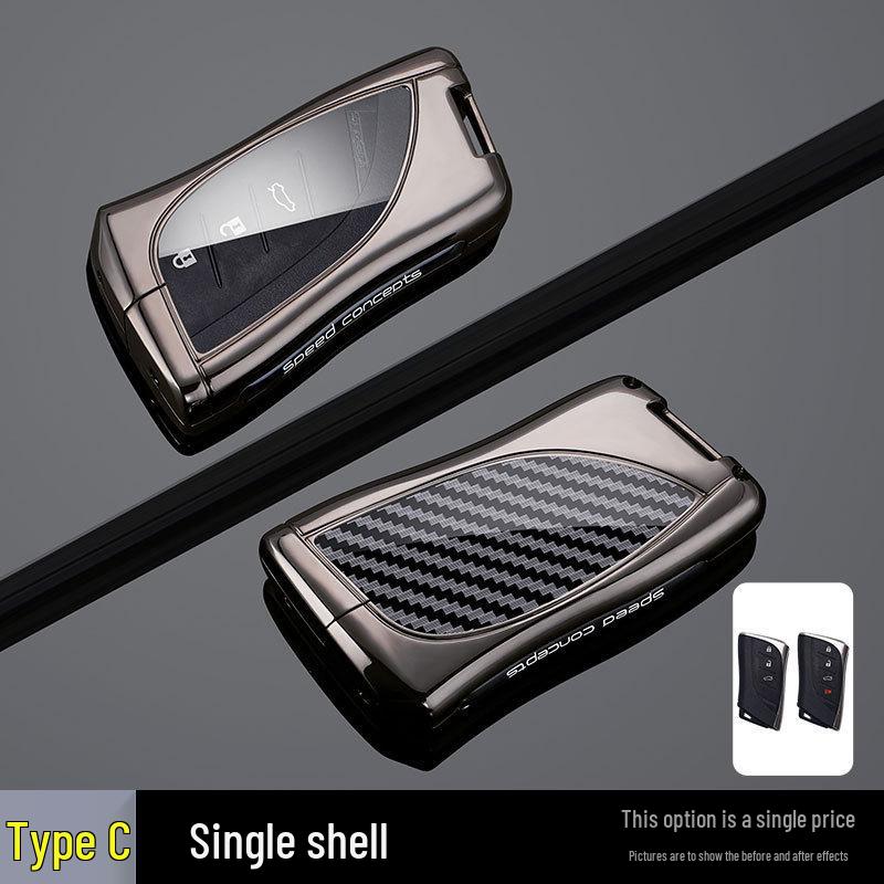 Lexus Key Case for ES200, ES300h, NX200, ES260, LS, RX300 - Car Key Shell with Buckle