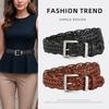 Women's Hand-woven Without Punching Ladies' Decorative Belt European and American Fashion Classic Versatile Dress for Women's Waist Belt