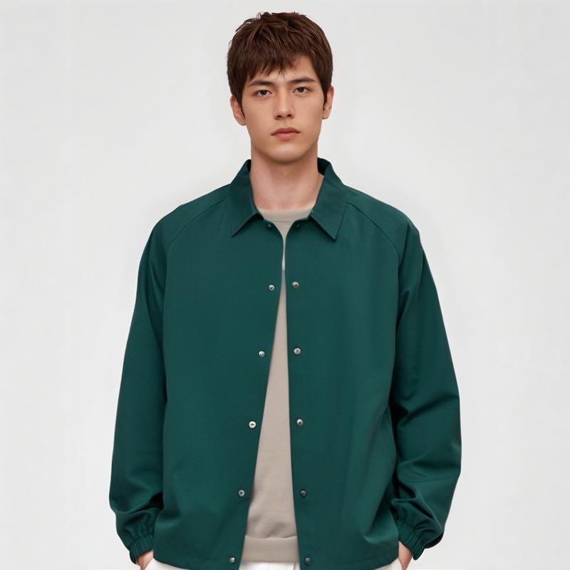 Uniqlo Однотонный однобортный пиджак Унисекс пиджаки Бирюзовый 445041-55