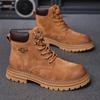 Модные мужские классические ретро рабочие ботинки замшевые из натуральной кожи мужские модные ботильоны дезерты мужские высокие на шнуровке повседневные туфли