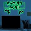 Game Controller Wall Sticker Decal, Luminous Home Decoration Unique DIY PVC Wallpaper Art Decor
