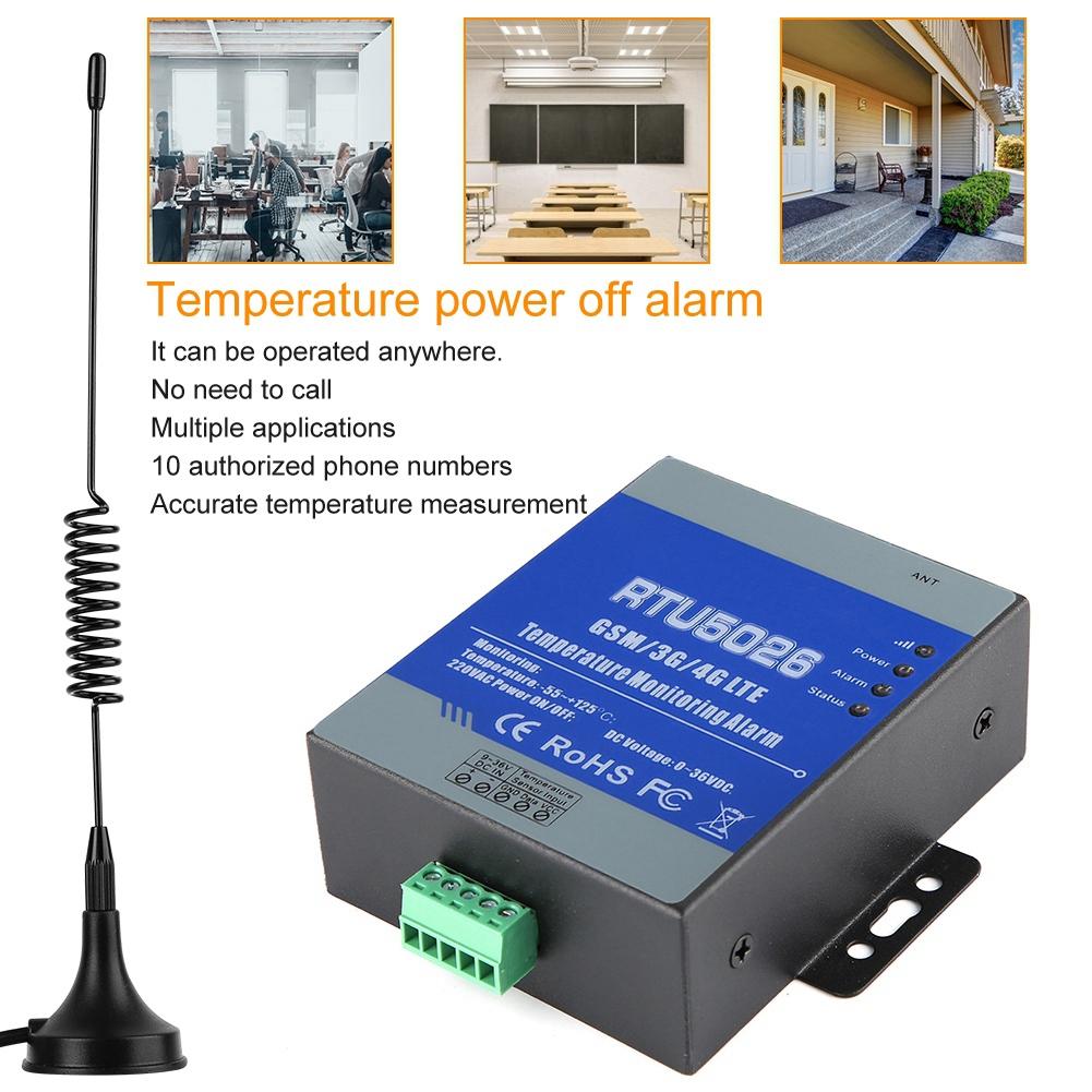 GSM SMS оповещение Телеметрия Температурная сигнализация Поддержка измерения Дистанционное управление